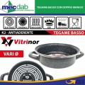 TEGAME 2 MANICI INDUZIONE VITRINOR ACCIAIO VETRIFICATO RIVESTIMENTO ANTIADERENTE